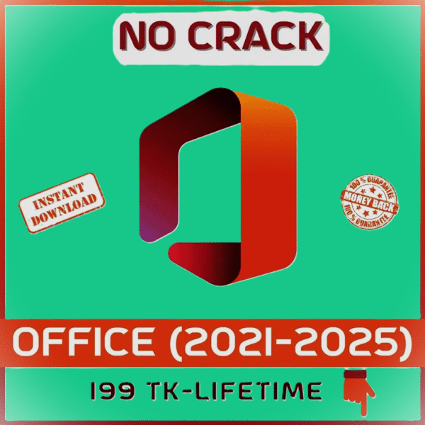 Microsoft Office 2021–2025 – প্রি-অ্যাক্টিভেটেড ফুল ভার্সন, একবারেই চিরস্থায়ী